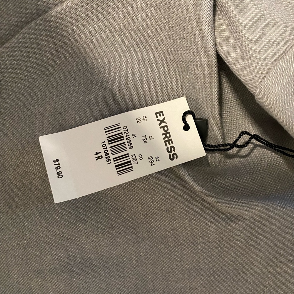 Express Editor Low Rise gray dress pants. Size 4R